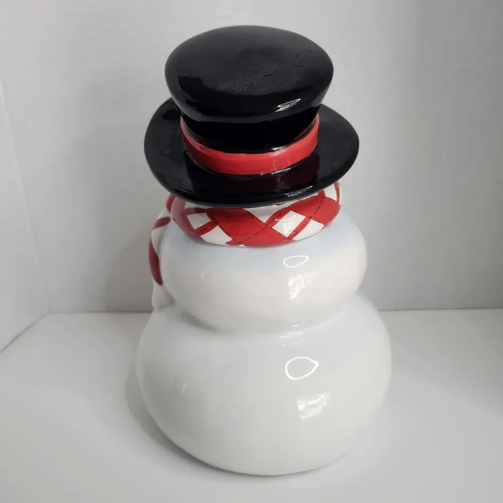 Vintage Atico Frosty The Snowman Cookie Jar Ceramic 11